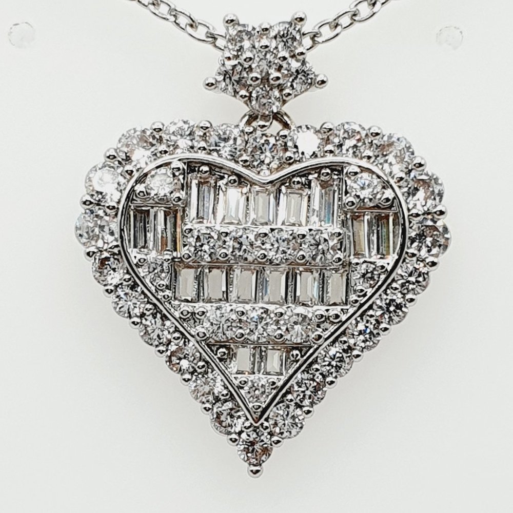 💥 Lovely Latest Full Zircon Pendent Necklace for Women, EVGG1013 - Picture 3 of 12